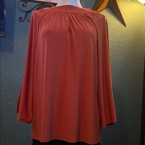 Women's Elegant Deep Orange Blouse